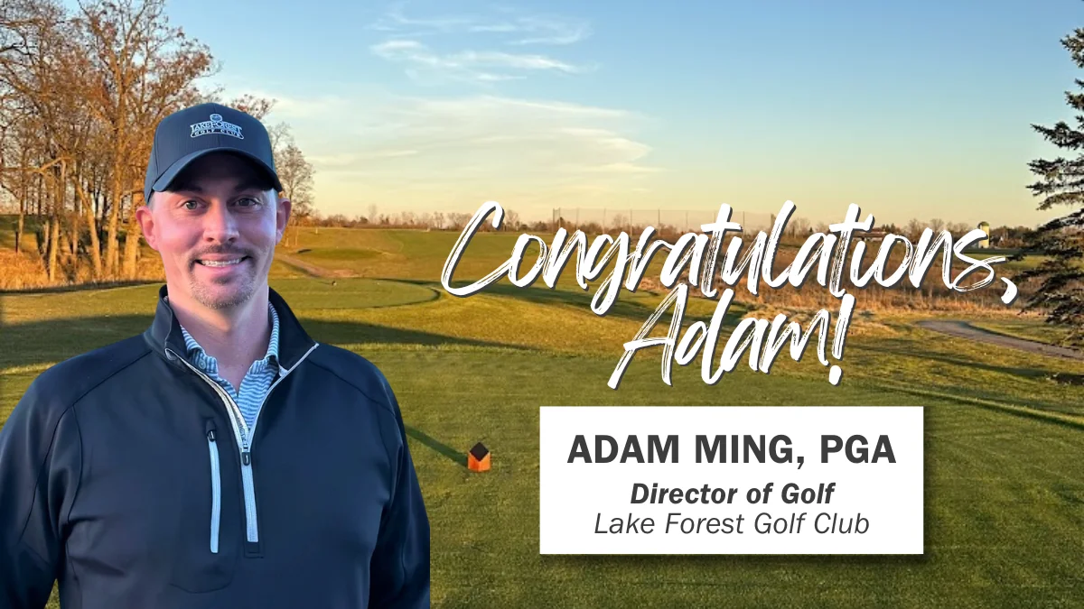 Adam Ming Appointed as PGA, Director of Golf at Lake Forest Golf Club